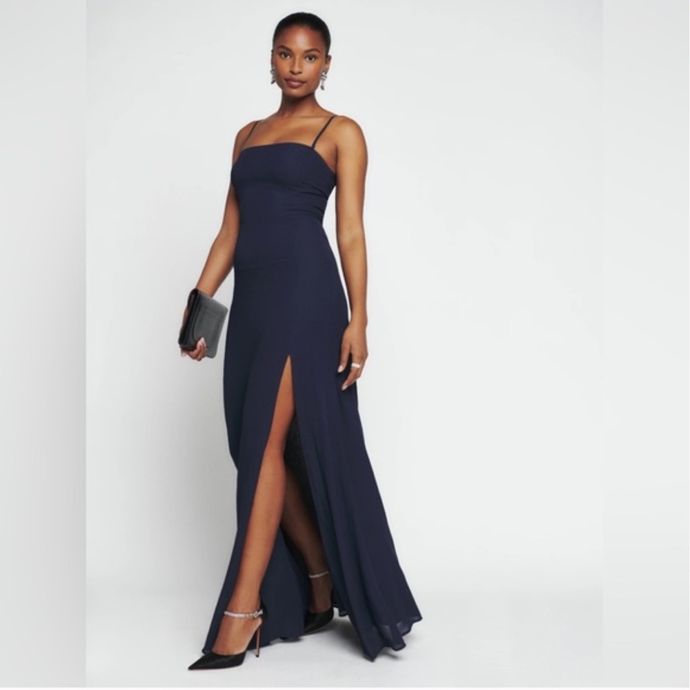 Reformation Ingrid Dress (Navy)